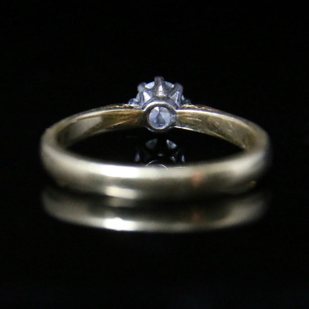 Diamond Solitaire Ring - 18Ct Gold Perfect Engagement Ring