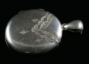 Antique Victorian Silver Locket - Circa 1880