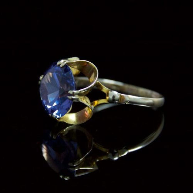 Antique 8Ct Alexandrite 14Ct Gold Ring – Superb Quality