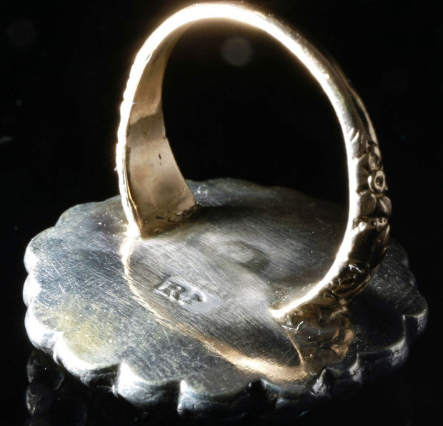 Antique Georgian Large Paste Cluster Ring