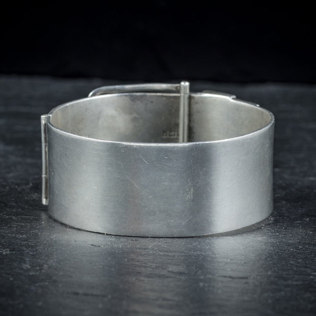 Sterling Silver Buckle Bangle Dated 1965