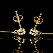 Amethyst Double Drop Earrings 9Ct Gold