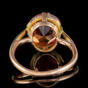 Antique Victorian 4.5ct Mexican Fire Opal Ring 9ct Gold Circa 1900