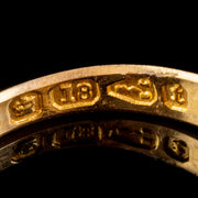 Antique Victorian Gemstone Regard Ring 18ct Gold Dated 1882