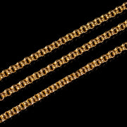 Antique Victorian Guard Chain 15ct Gold Circa 1900