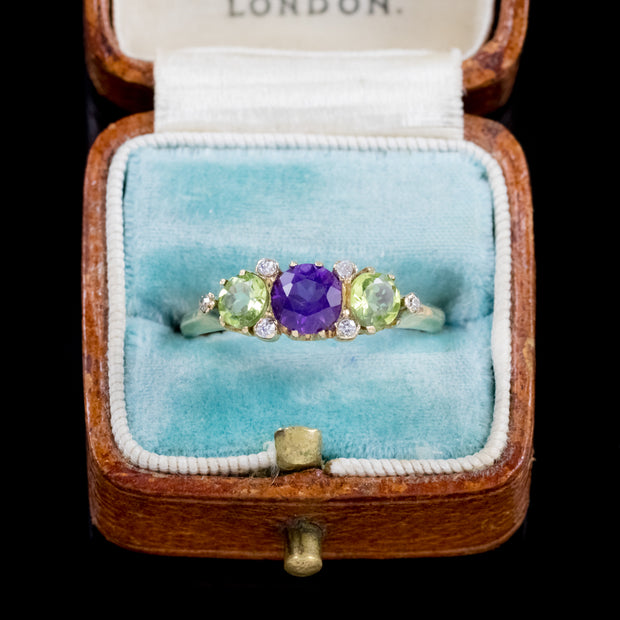 Antique 18Ct Gold Suffragette Ring Victorian Circa 1900