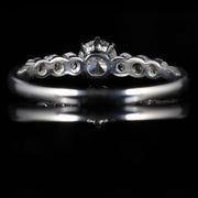 Antique Edwardian Diamond Engagement Ring 18Ct White Gold Circa 1915