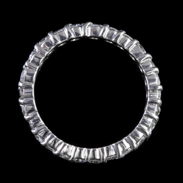 Antique Edwardian Diamond Full Eternity Ring 2Ct Diamond 18Ct Gold Circa 1915