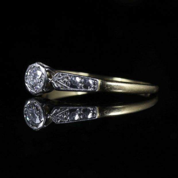 Antique Edwardian Diamond Engagement Ring Circa 1910