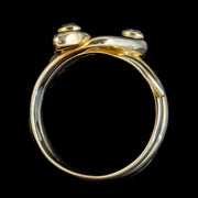 Antique Edwardian Diamond Snake Ring 18Ct Gold Circa 1905