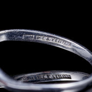 Antique Edwardian Diamond Twist Ring Platinum Engagement Ring Circa 1915