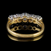 Antique Edwardian Five Stone Diamond Ring 18Ct Gold Platinum Circa 1905