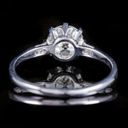 Antique Edwardian Old Cut Diamond Solitaire Ring 1.16ct Diamond