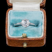 Antique Edwardian Old Cut Diamond Solitaire Ring 1.16ct Diamond