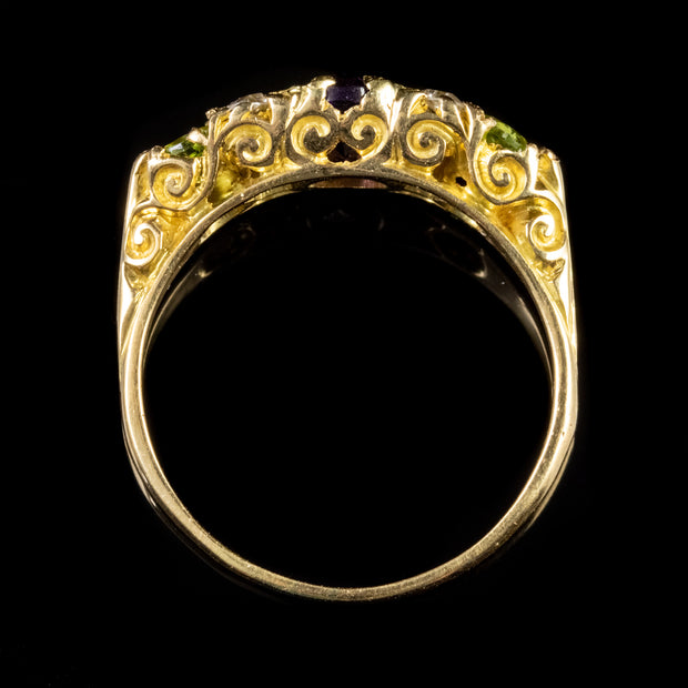 Antique Edwardian Suffragette 18Ct Gold Ring Circa 1910