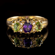Antique Edwardian Suffragette 18Ct Gold Ring Dated 1907