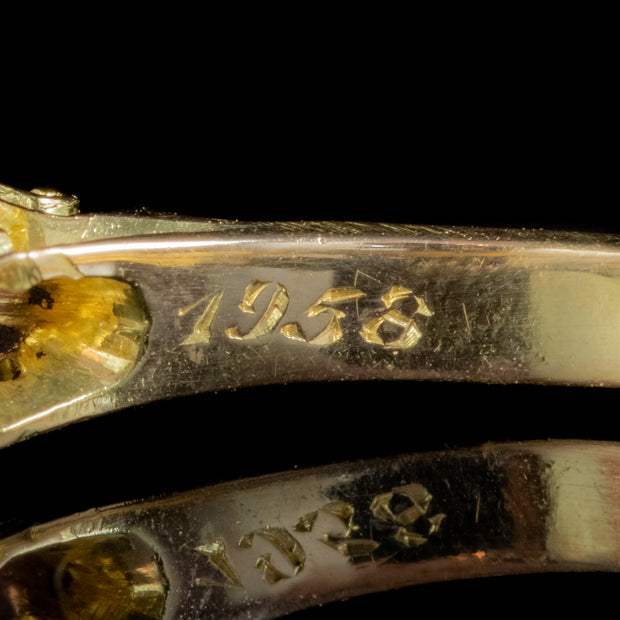 Antique Edwardian Suffragette Ring Amethyst Peridot Diamond 18Ct Gold Circa 1904
