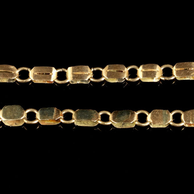 Antique Garnet Necklace 9Ct Rose Gold Circa 1900