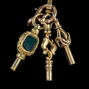 Antique Georgian 18Ct Gold Citrine Seal And Watch Keys Bee Symbol Circa 1800