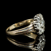 Antique Georgian 18Ct Gold Diamond Cluster Ring Circa 1800