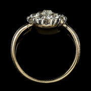Antique Georgian 18Ct Gold Diamond Cluster Ring Circa 1800