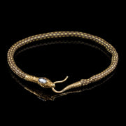 Antique Georgian Snake Collar Necklace Rock Crystal 18ct Gold