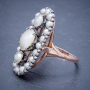 Antique Georgian Mother Of Pearl Diamond Ring side