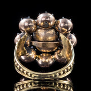 Antique Georgian Paste Cluster Ring 18Ct Gold Circa 1800