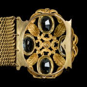 Antique Georgian Tourmaline Bracelet 18Ct On Pinchbeck Circa 1800