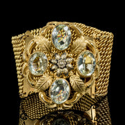 Antique Georgian Tourmaline Bracelet 18Ct On Pinchbeck Circa 1800