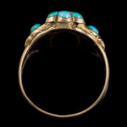 Antique Georgian Turquoise Diamond Ring Dated Birmingham 1819