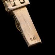 Antique Suffragette Gate Bracelet 9Ct Gold Peridot Amethyst Pearl Circa 1910