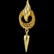 Antique Victorian 18Ct Gold Drop Earrings Circa 1880