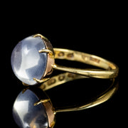 Antique Victorian 5Ct Moonstone Ring 18Ct Gold Dated 1860