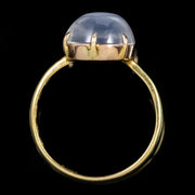 Antique Victorian 5Ct Moonstone Ring 18Ct Gold Dated 1860