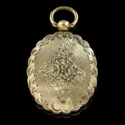 Antique Victorian 9Ct Gold Back And Front Family Locket Circa 1900