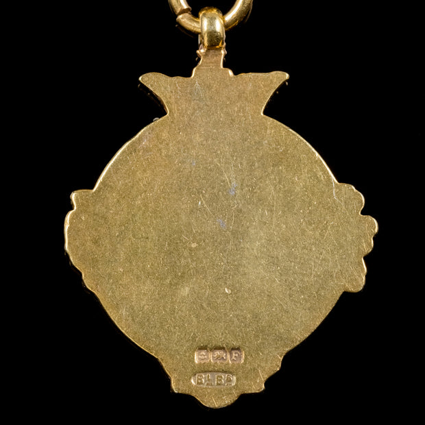 Antique Victorian Albert Chain 18Ct Gold On Silver Necklace Circa 1900