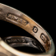 Antique Victorian Bloodstone Ring Skull Crossbones 9Ct Gold Circa 1880