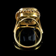 Antique Victorian Citrine Ring 18Ct Yellow Gold Circa 1900