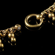 Antique Victorian Collar Necklace 18Ct Gold Silver Circa 1890