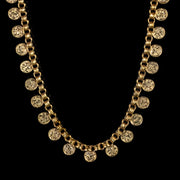 Antique Victorian Collar Necklace 18Ct Gold Silver Circa 1900