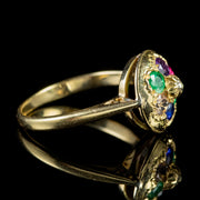 Antique Victorian Dearest Gemstone Ring 18Ct Gold Circa 1880