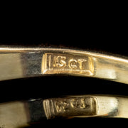 Antique Victorian Diamond Five Stone Ring 1Ct Old Cut Diamonds 15Ct Gold Circa 1900