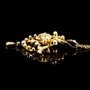 Antique Victorian Pearl Diamond 15Ct Gold Pendant Brooch Necklace Circa 1900