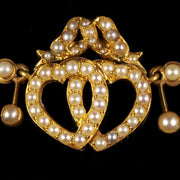 Antique Edwardian Pearl Sweetheart Necklace Circa 1905