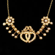 Antique Edwardian Pearl Sweetheart Necklace Circa 1905