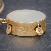 Antique Victorian Heart Charm Bangle 15Ct Gold Circa 1900