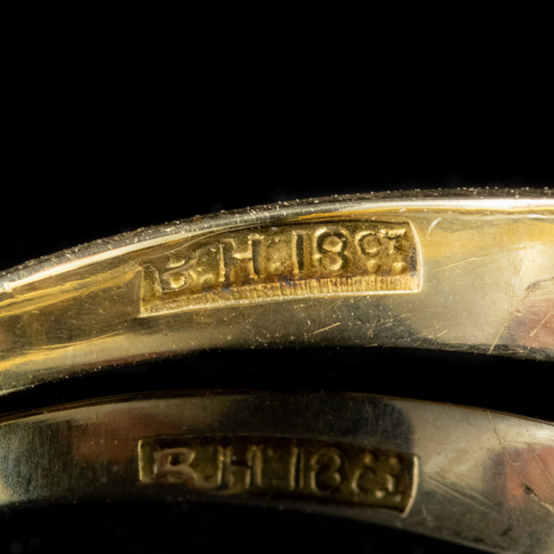Antique Victorian Pearl Diamond Ring 18Ct Gold Circa 1870