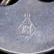 Antique Victorian Scottish Penannular Celtic Brooch Agate Citrine Silver Circa 1860