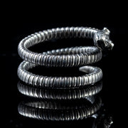 Antique Victorian Serpent Ring Sterling Silver Circa 1900